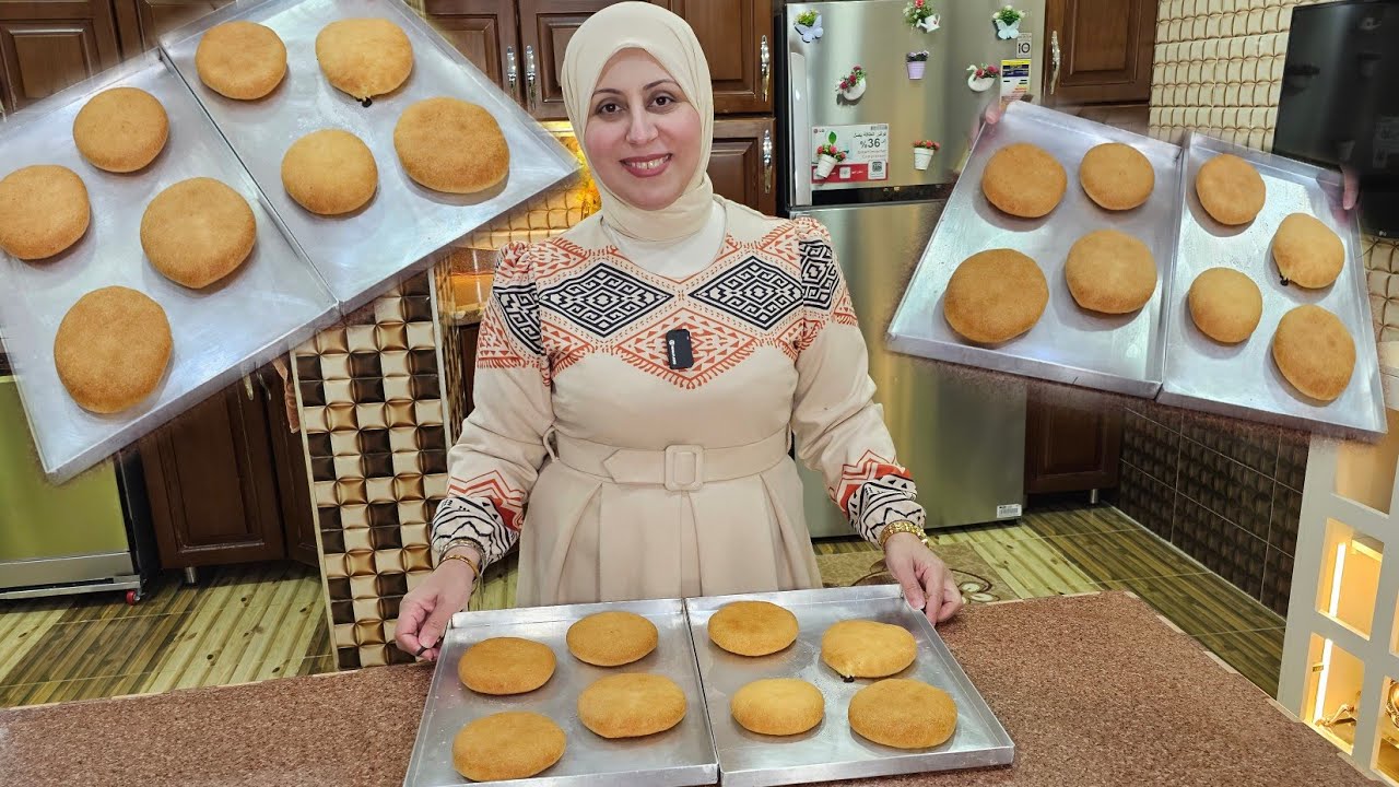 تحدي هتعمليها أجمل من الافران الكبيرة 🥰 #القرص_الطرية_الفلاحي بحشوات مختلفة 👌🥰