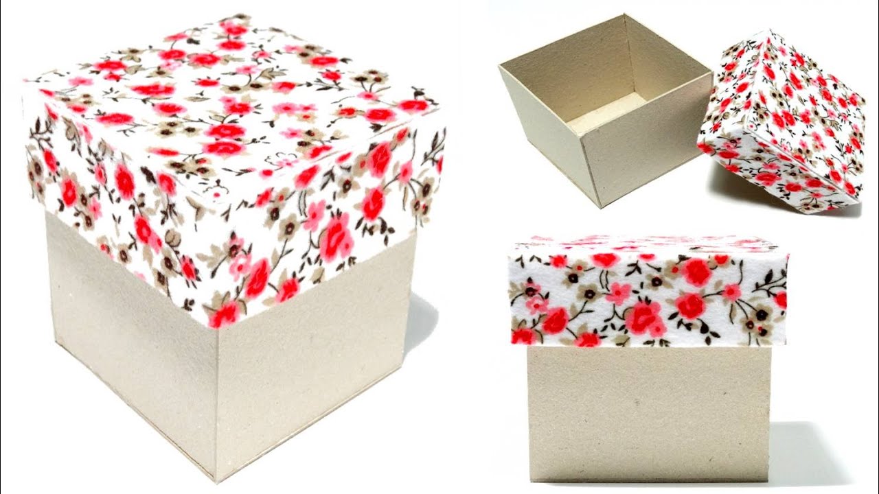 DIY: COMO FAZER UMA CAIXA PEQUENA COM TAMPA | IDEIAS DIY!