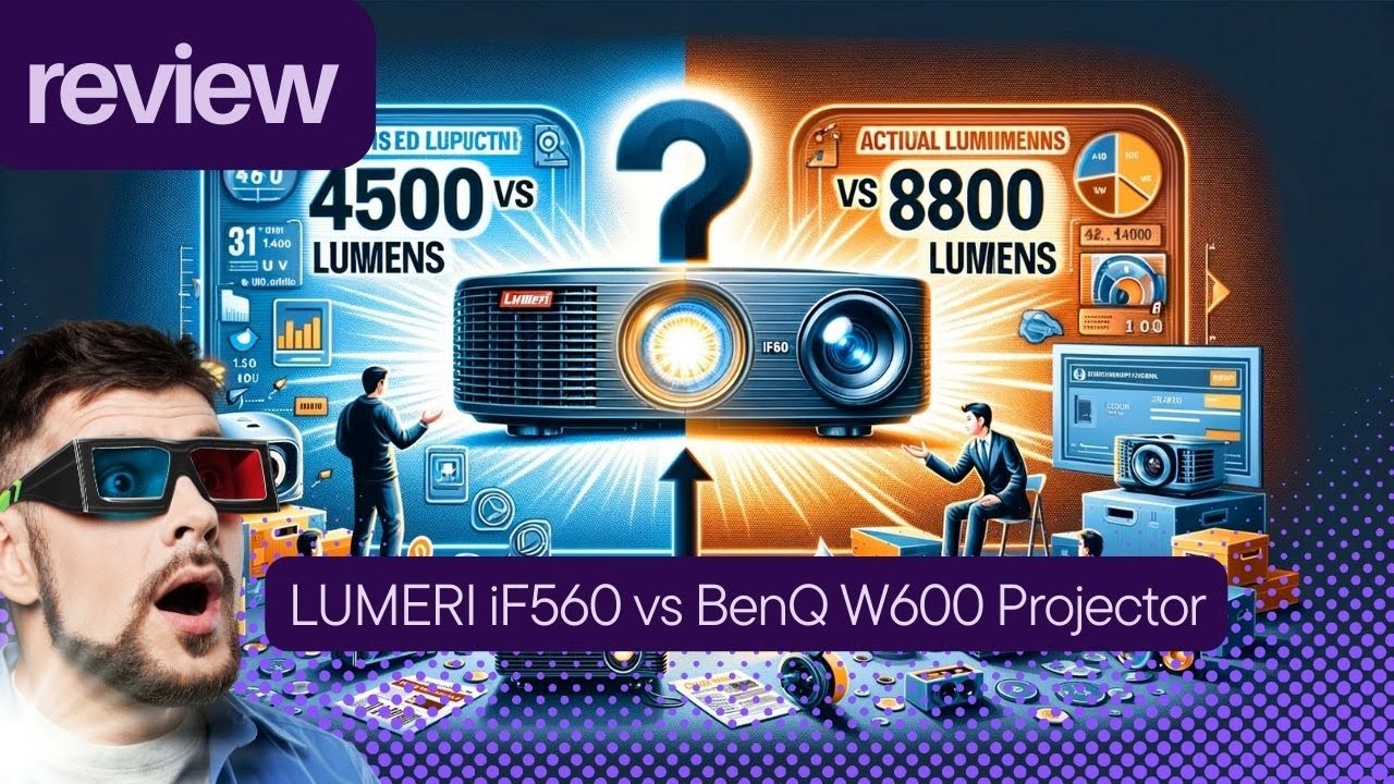LUMERI iF560 vs BenQ W600 Projector Showdown! | The Truth About Lumens & Features - Review
