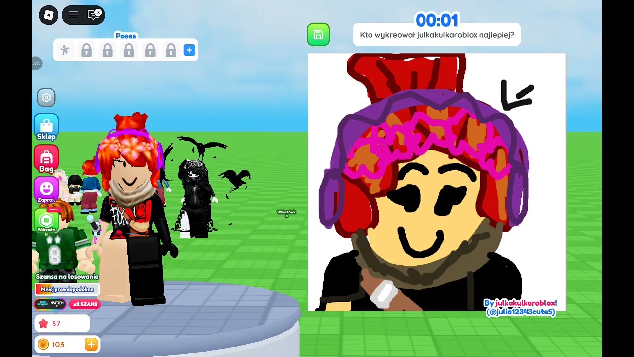 RYSUJEMY LUDZI LADNIEJ LUB BRZYDKO W ROBLOX!