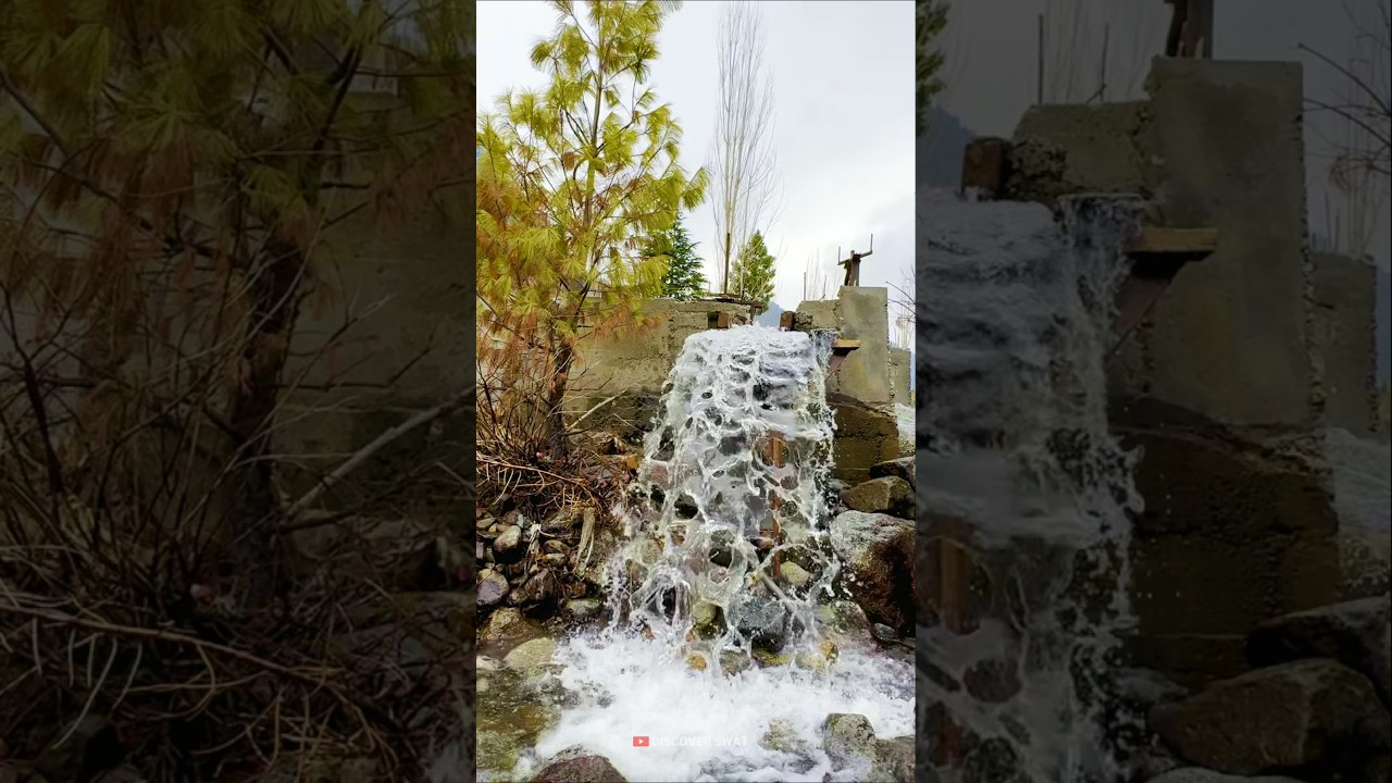 Beautiful Waterfall Of Swat Valley | #shorts #shortvideo #kalam