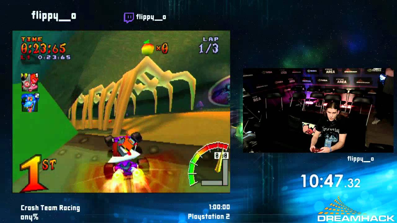#DHW15 - Crash Team Racing [any%] Speedrun by flippy_o