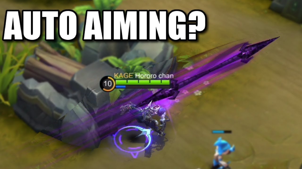 AUTO AIMING AN ENEMY HERO USING WIDE RANGE SKILLS