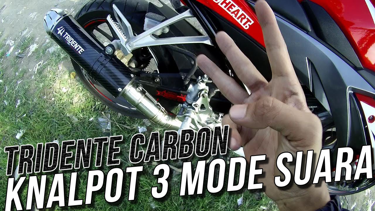 KNALPOT 3 SUARA TRIDENTE CARBON CBR 150R FACELIFT