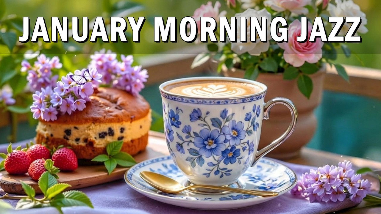 January Morning Jazz ☕ Relaxing Coffee Jazz & Happy Bossa Nova Instrumental for Positive Mood