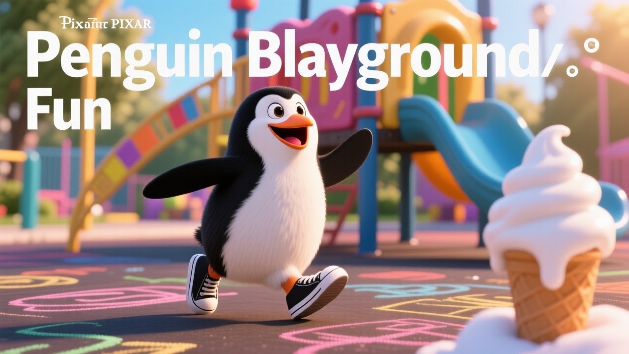 Penguin on the Playground 🐧🎶 | Fun Kids Song About Friendship & Play