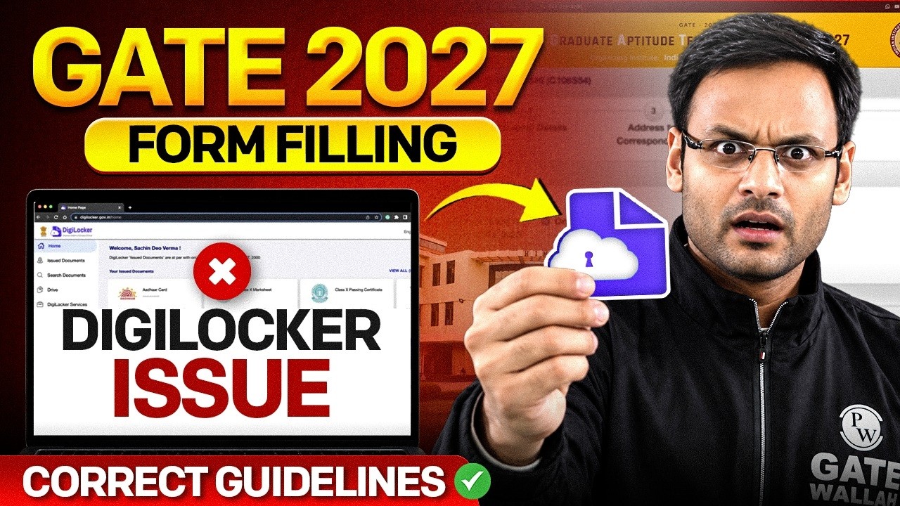 GATE 2027 Form Filling 🚨 DigiLocker Issue Solved! | Complete Guidelines & Mistakes to Avoid