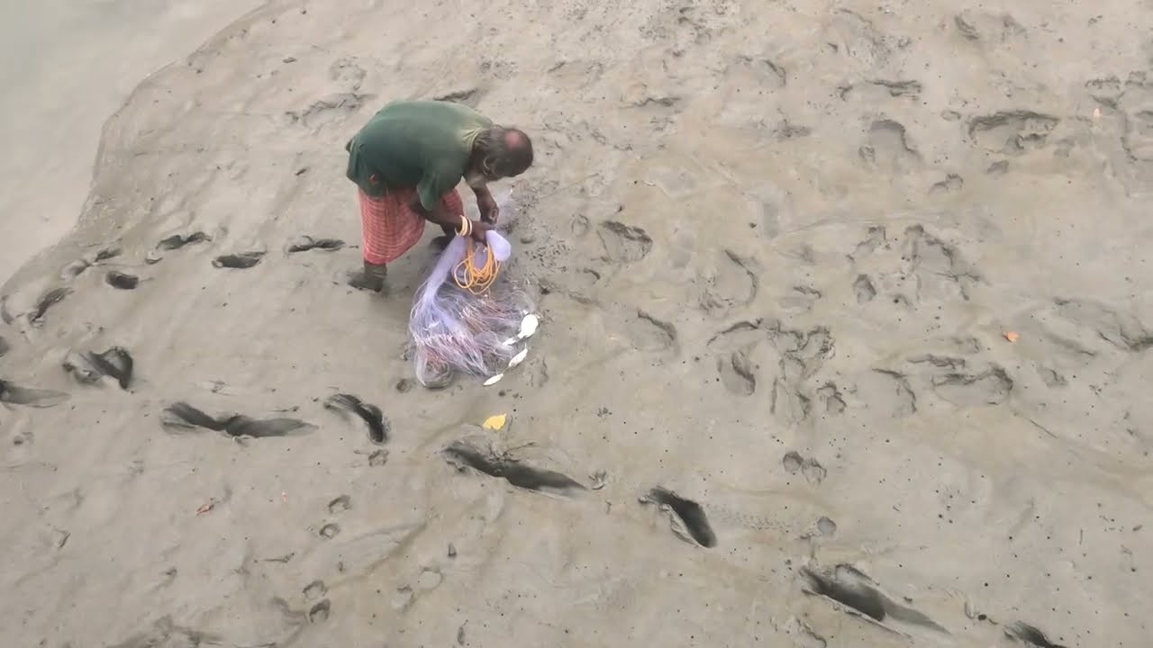 সুন্দরবনের নদীতে মাছধরা