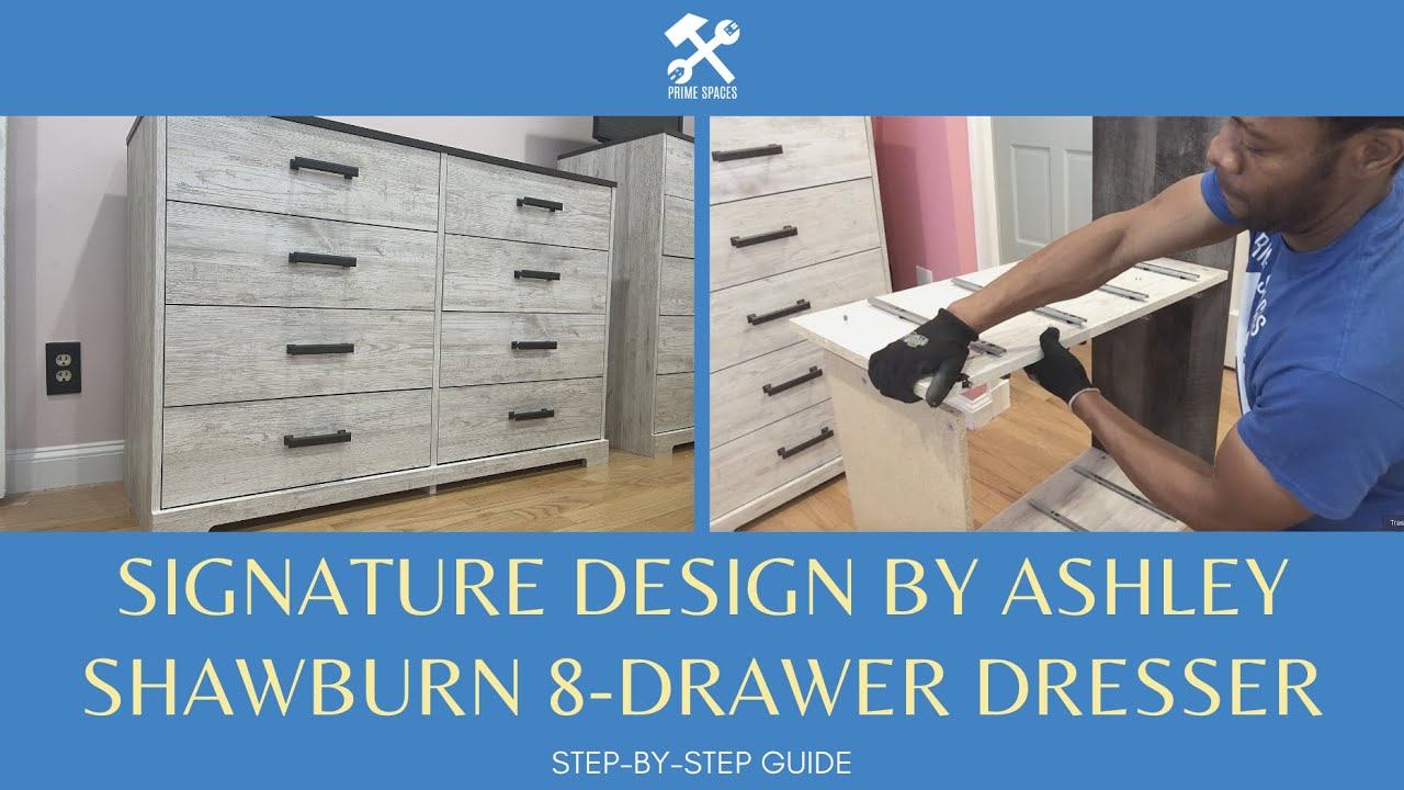 Signature Design by Ashley Shawburn 8 Drawer Dresser Assembly (aka Carnforth 8 - Drawer Dresser)