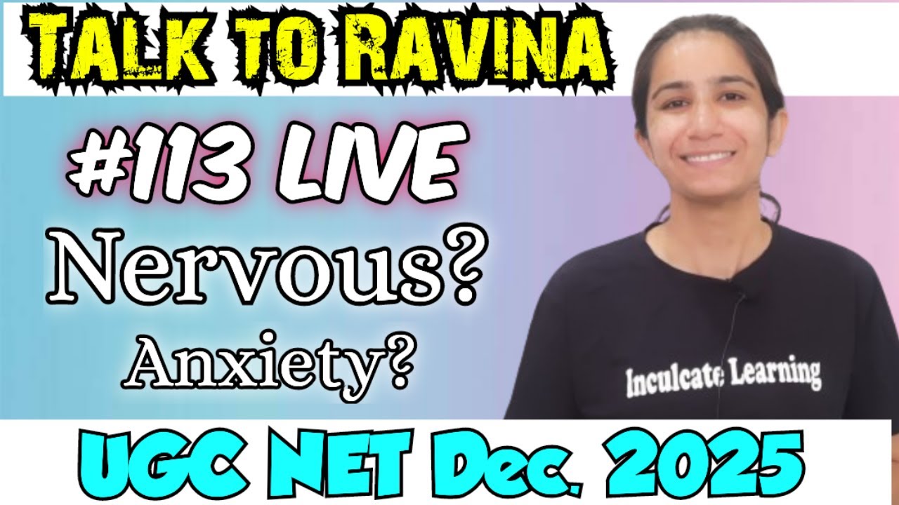 Happy New Year 2026! #113 Live Talk to Ravina @inculcatelearning #ugcneteducation #ugcnetpaper1