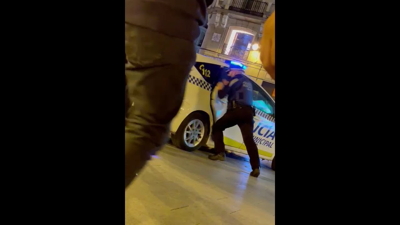 Detención policial en Madrid