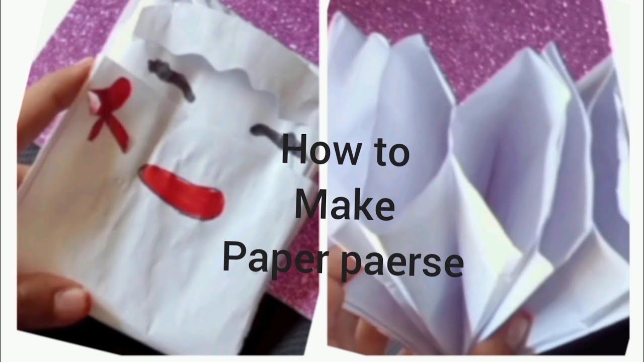 How to make cute little paper perse | MMF crafts | new video | paper perse