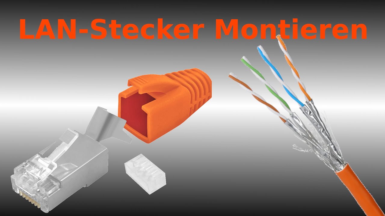 [T] RJ45 Stecker an Lan-Kabel montieren /Cat5,6,7/