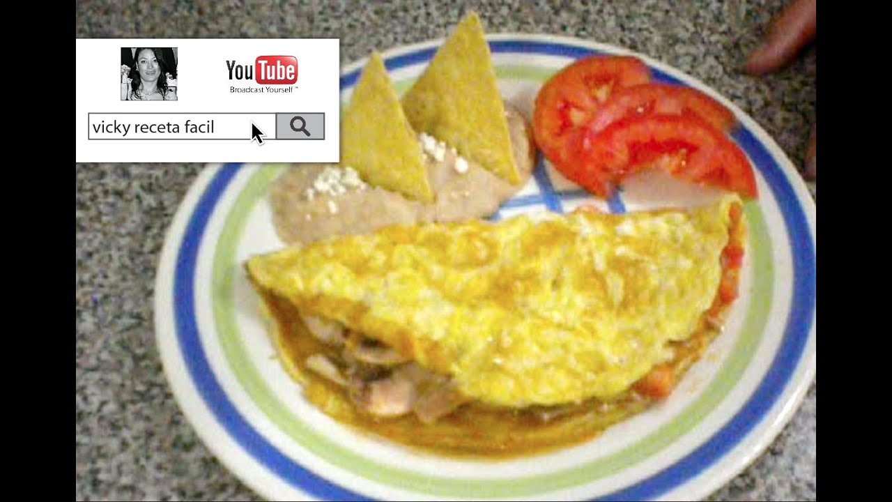 OMELETTE DE CHAMPIÑONES | Vicky Receta Facil