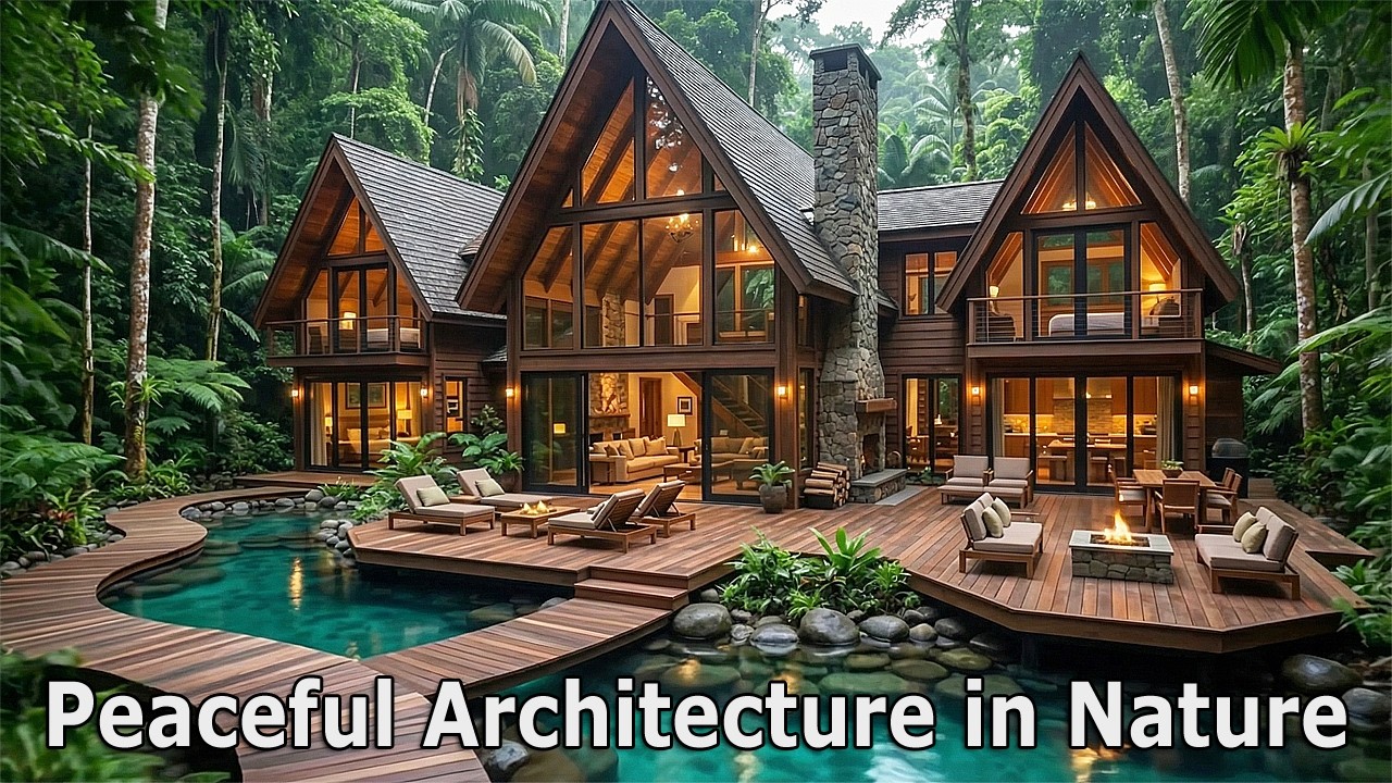 55 Peaceful Wooden Houses Surrounded by Nature | Cinematic Architecture