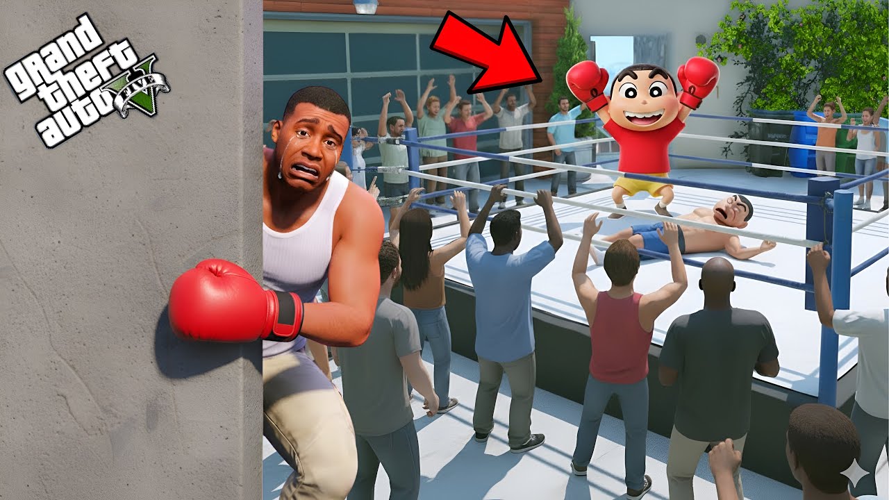 Shinchan Becomes a Boxer! 🥊 Sonic Helps Him Win for Franklin! | GTA 5 Malayalam