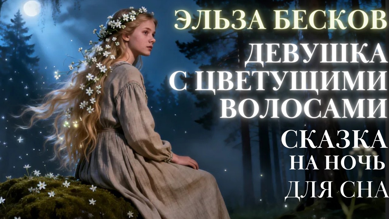 🌸Сказка на ночь для взрослых| Девушка с цветочными волосами|Эльза Бесков| Аудиосказки для сна| казки