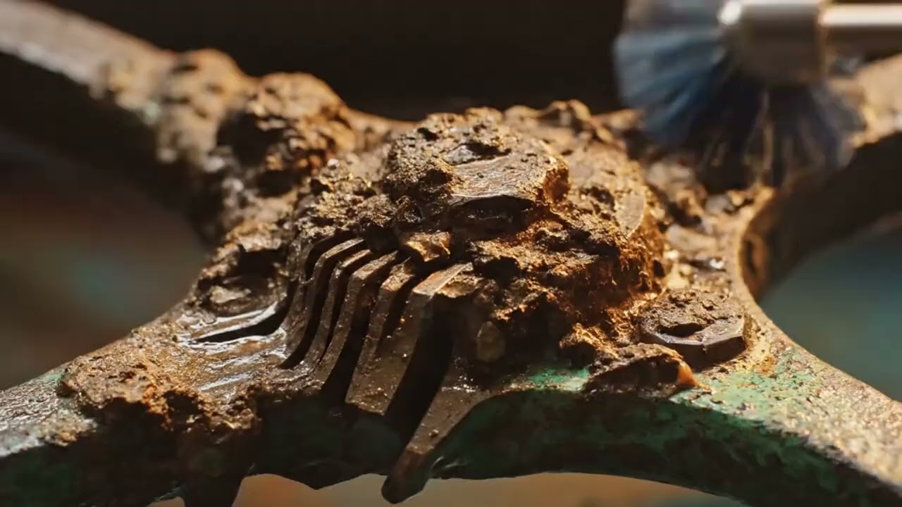 Restoring a Severely Rusted Metal Cross Joint | Extreme Rust Removal and Restoration