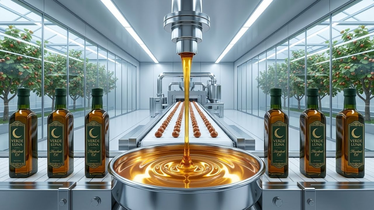 How Hazelnut Oil is Made in Factory | Complete Production Process
