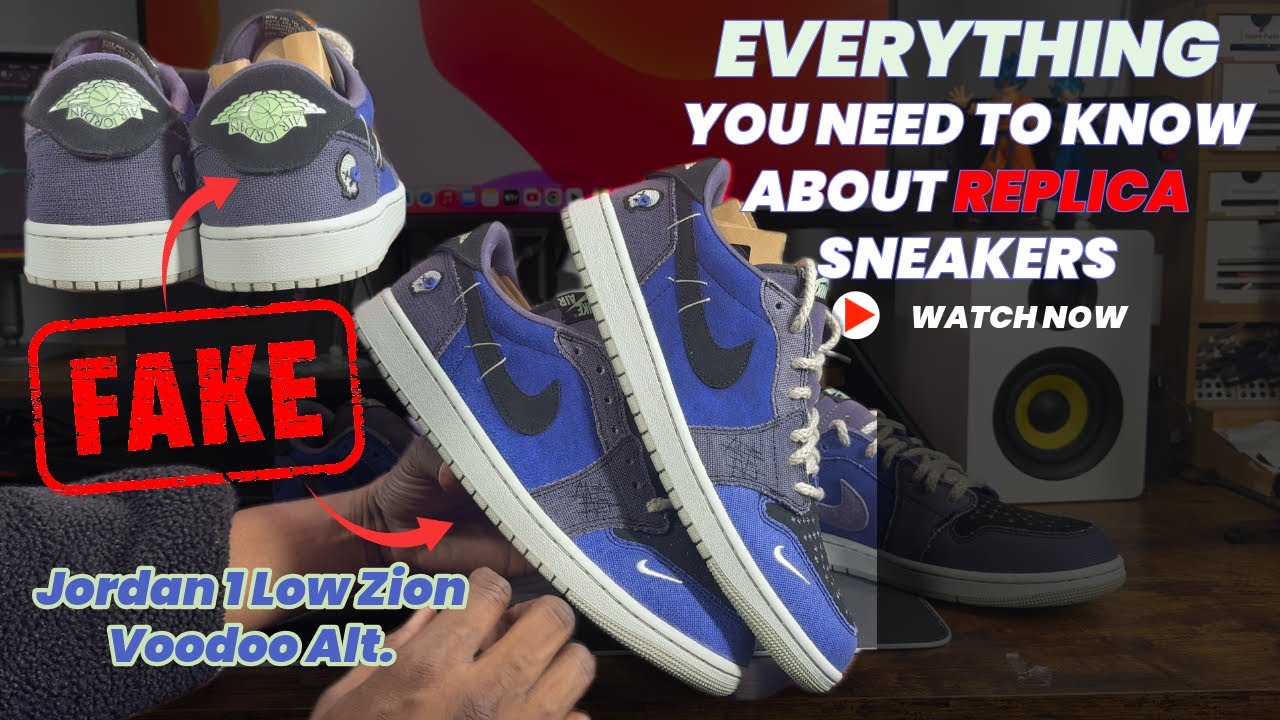 EVERYTHING YOU NEED TO KNOW ABOUT REP SNEAKERS FEATURING JORDAN 1 LOW ZION ALTERNATE | REAL VS FAKE