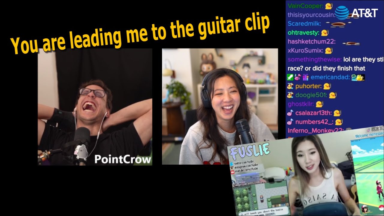 Fuslie's Leading Pointcrow To The Guitar Clip