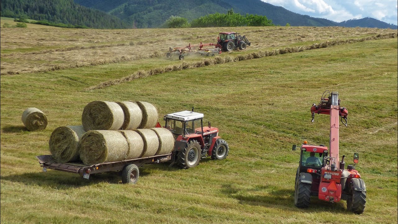 Seno v kopcoch 2022 [ Steyr, Case IH, Zetor ]