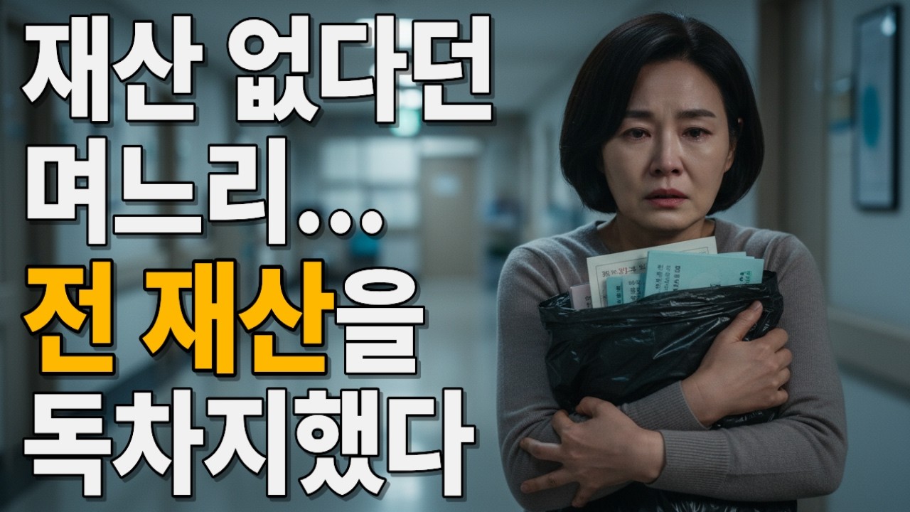 ‘넌 재산 없어’ 무시당하던 며느리… 장례식 다음 날 은행에서 밝혀진 85억