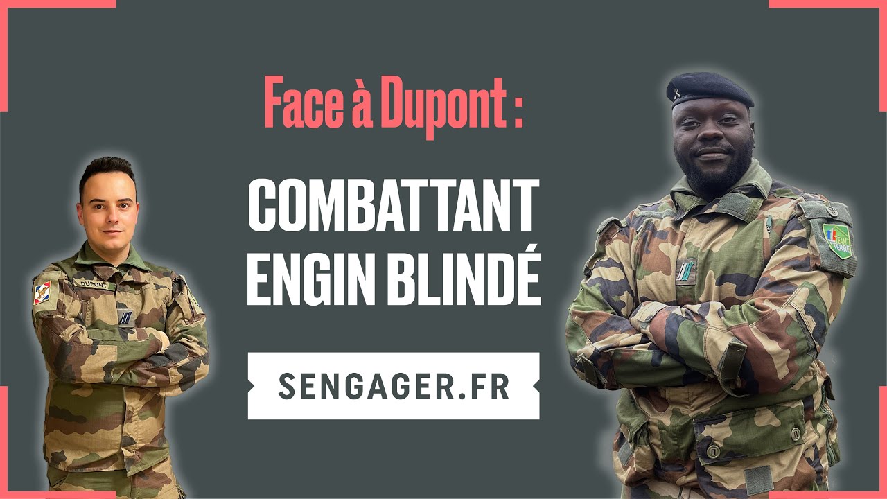 Brigadier-chef Dupont, combattant engins blind&eacute;s