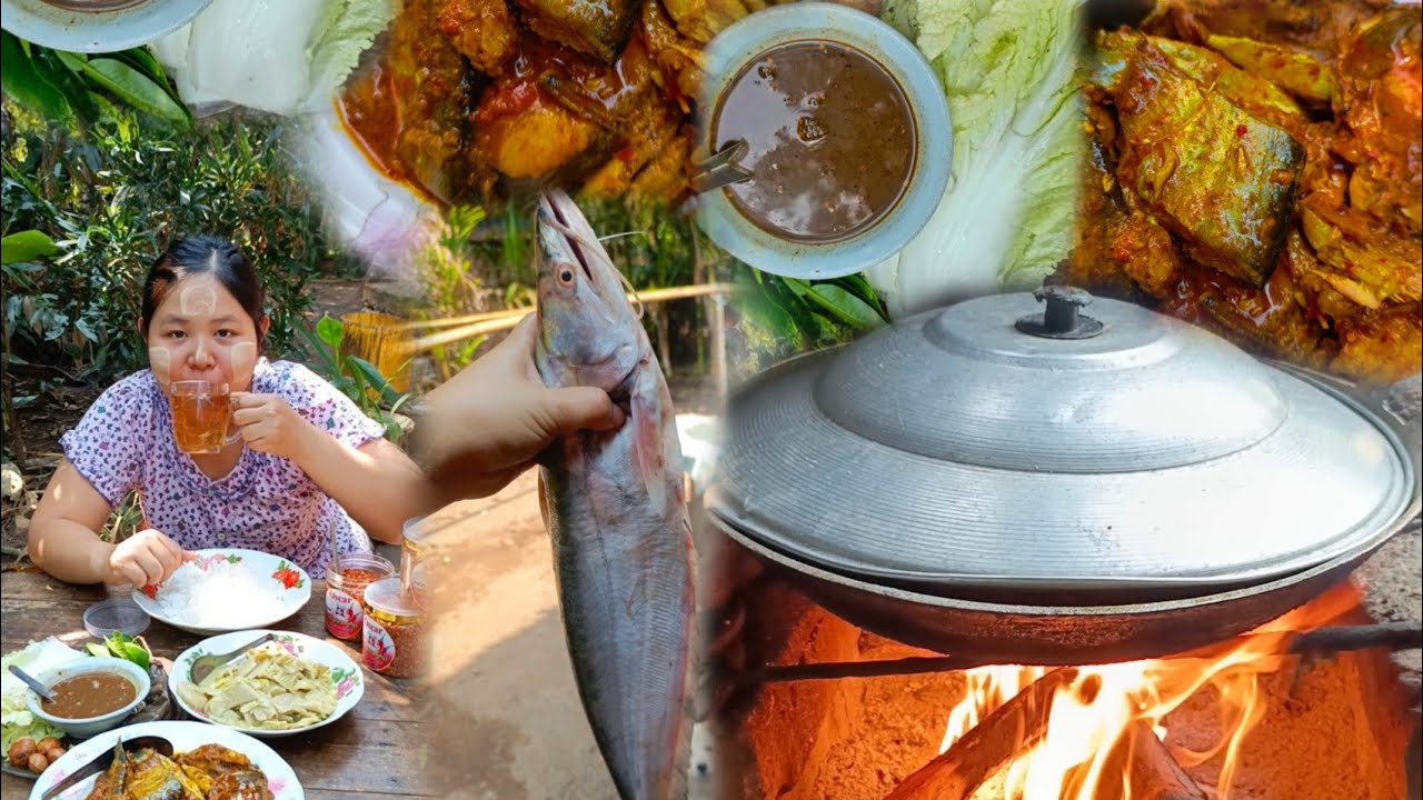 နူးညံ့တဲ့ ငါးဘတ် ဟင်းနဲ့ ငပိရည်ဖျော် တို့စရာအစုံနဲ့ထမင်းစားမယ်နော Oscarငြုပ်သီးမှုန့်ကလဲထိထိမိမိစပ်😋