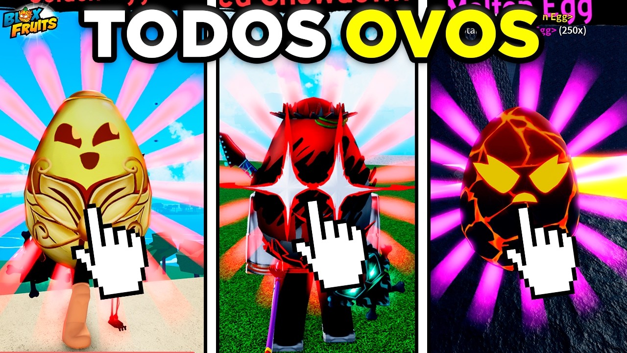 COMO PEGAR TODOS OS 24 OVOS NO EVENTO DE P&Aacute;SCOA DA ATUALIZA&Ccedil;&Atilde;O DO BLOX FRUITS!!