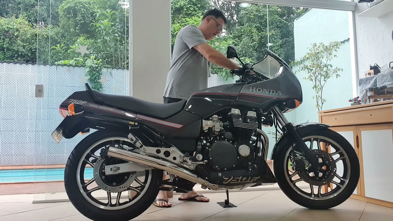 Honda CBX 750  - start and exhaust sound