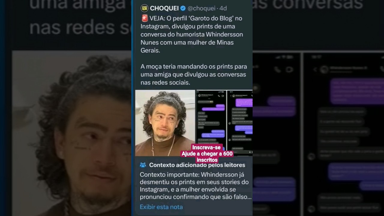Fake news causa suic&iacute;dio a fake news foi feita pela p&aacute;gina da choquei envolvendo winderson e jessica