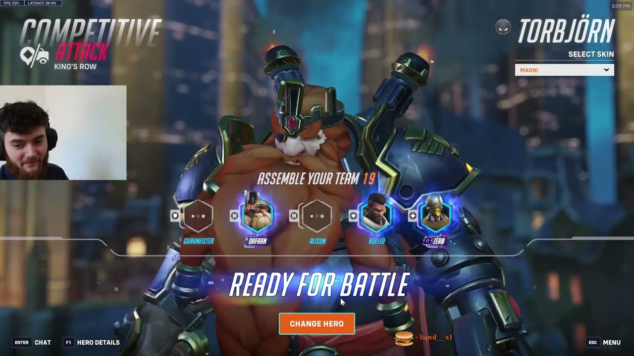 DAFRAN SHOWING HIS NASTY SKILL AS TORBJORN OVERWATCH 2 RANKED GAMEPLAY SEASON 16
