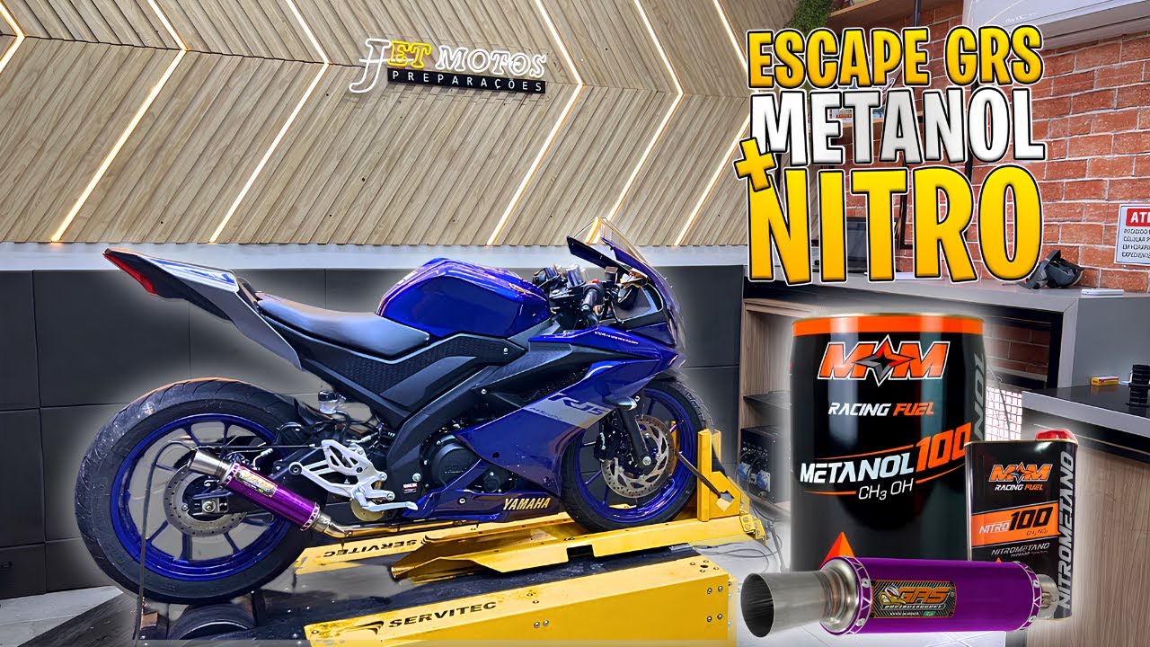R15 COM METANOL, NITRO, ESCAPAMENTO GRS. TIRAMOS O MÁXIMO DE POTÊNCIA DA R15 EM 1hr