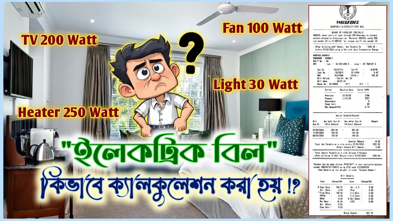 Electricity Bill Calculation | How to Calculate Electric Bill | Electricity Bill Calculation | El...
