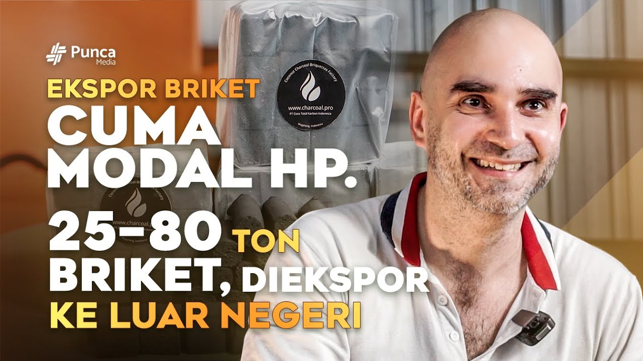 MODAL HP! Bisa EKSPOR Briket Arang Kelapa ke Berbagai Negara Hingga Puluhan TON!