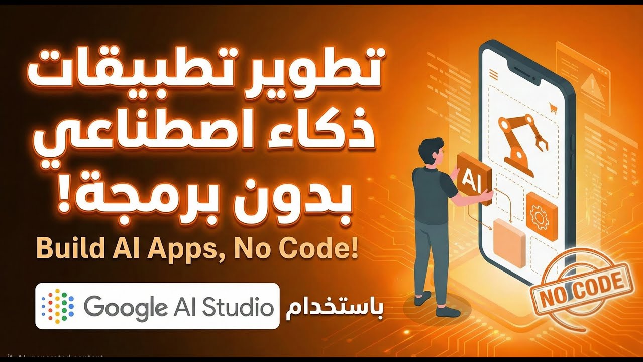 تجربة بناء تطبيق ذكاء اصطناعي بدون برمجة باستخدام اداة جوجل AI Studio  -شرح تفصيلي خطوة خطوة