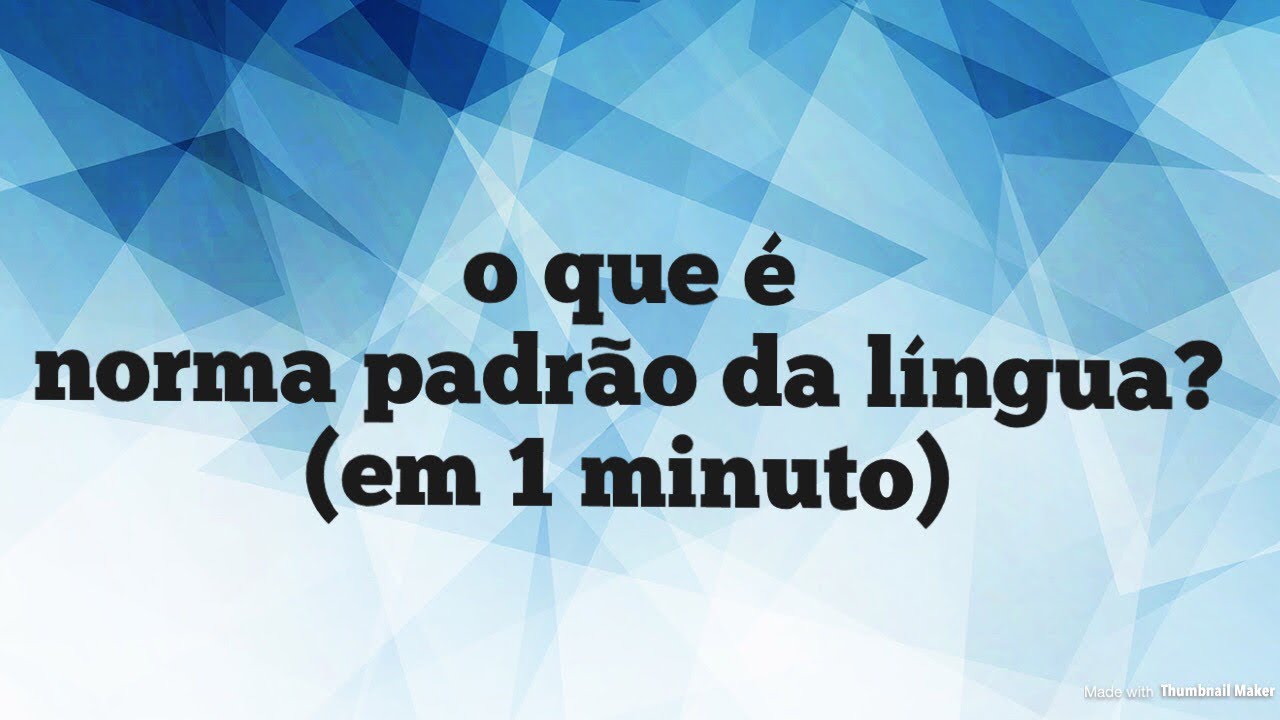 O Que &Eacute; Norma Padr&atilde;o? (em 1 minuto)