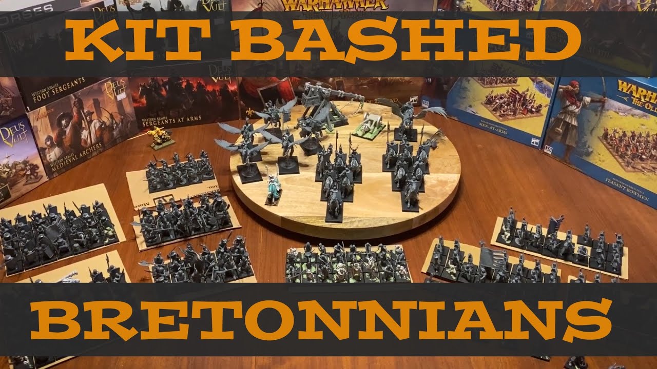 Project Update on my kitbashed Bretonnian army the Grail Reliquae, trebuchet and magnetised General
