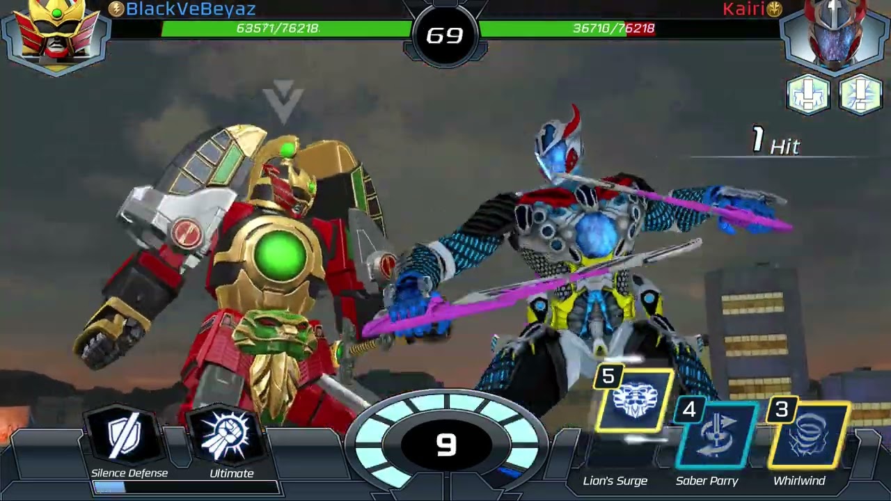 Mighty Morphin Thunder Megazord Vs 2017 Dino Megazord Power Rangers Legacy Wars
