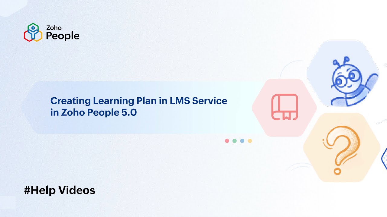 Creating Learning Plan in LMS Service in Zoho People 5.0 | Help Videos | Zoho People