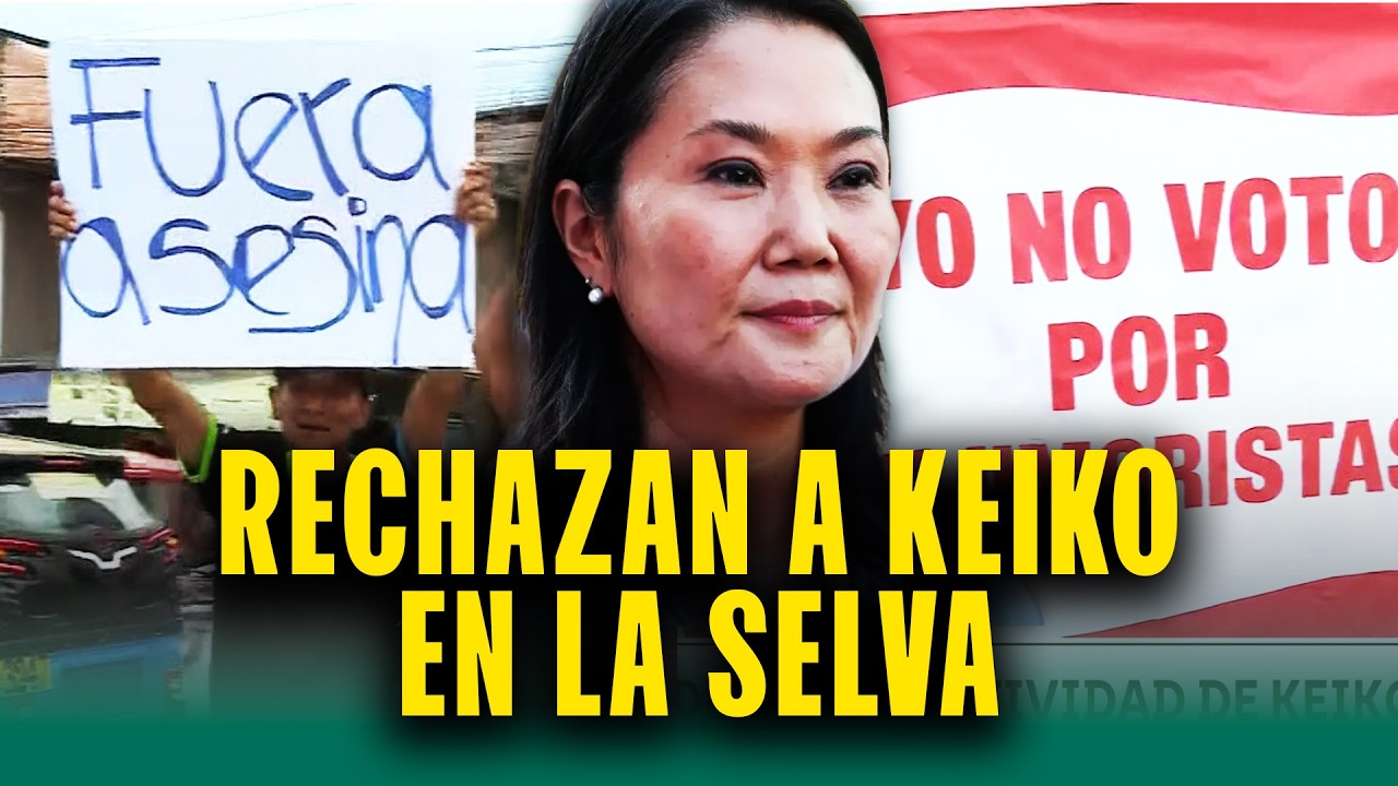 Keiko Fujimori suspende actividades por rechazo ciudadano en la selva central