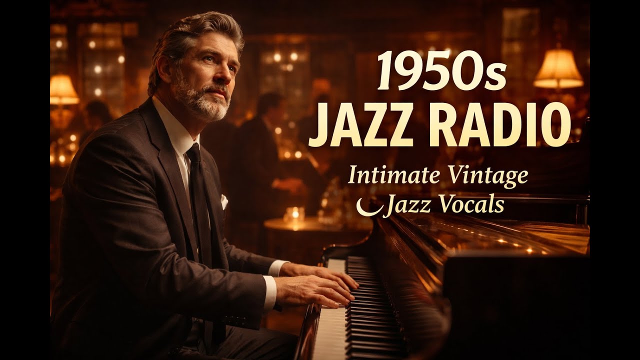 1950s Jazz Radio – Intimate Vintage Jazz Vocals | Midnight Jazz Club Session
