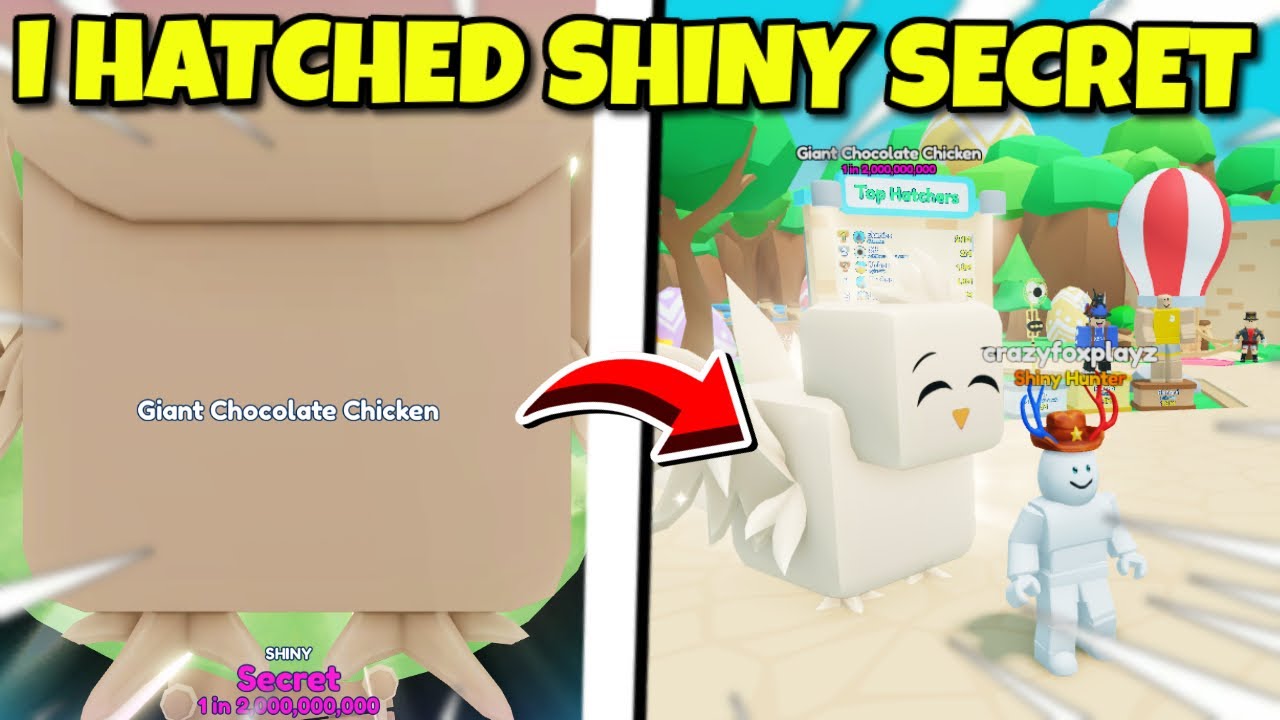 I HATCHED A SHINY CHOCOLATE CHICKEN IN BUBBLE GUM SIMULATOR INFINITY