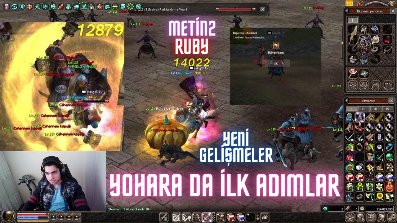 RUBY YOHARA DA İLK ADIMLAR VE GÖREVLER ! ELDİVEN GÖREVİNİ YAPABİLDİK ! I Metin2 TR Ruby