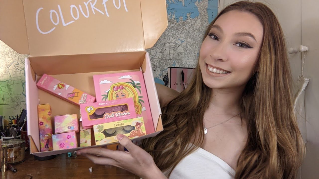 CUTEST COLOURPOP HAUL!!! GIRLY COLLABS: BARBIE, DISNEY AND LIZZIE MCGUIRE!!! 💖🦌💗🪞🌺💕
