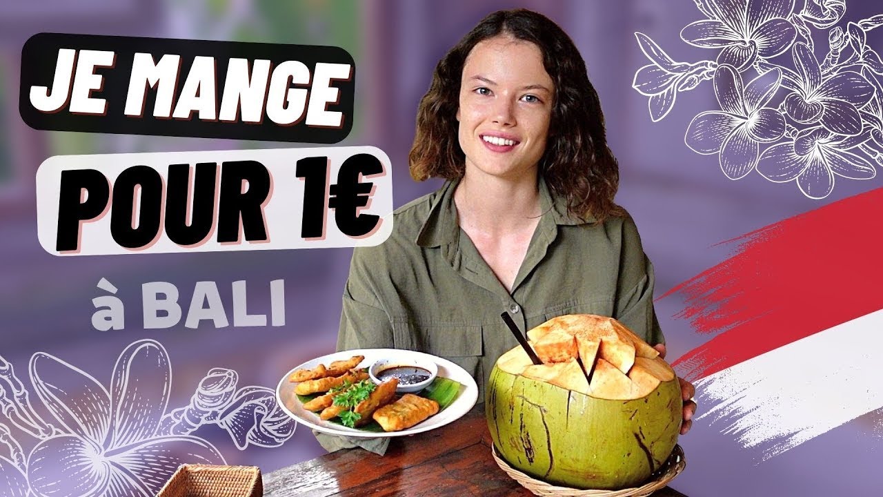 JE MANGE AVEC 1€ EN INDONÉSIE (Bali) 😋 + Rizières & forêt des singes d'Ubud - Claire