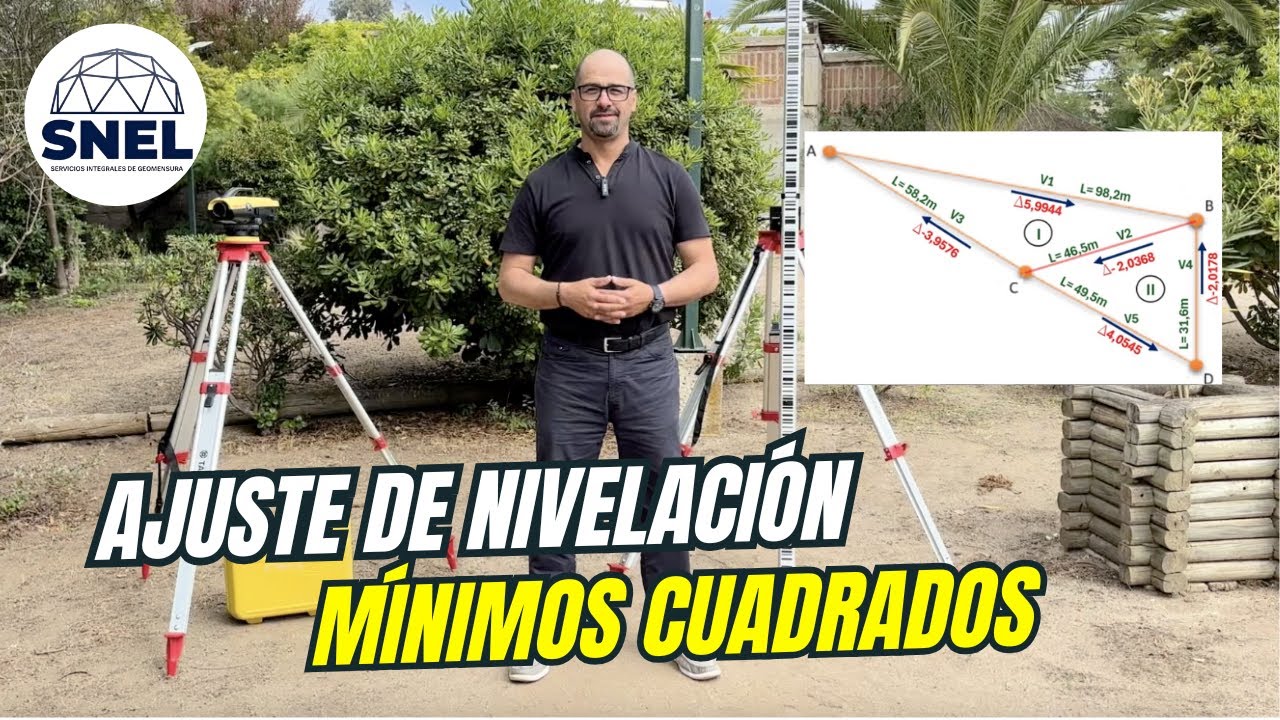 📐 Ajuste de nivelación paso a paso en Excel (Método de Mínimos Cuadrados)
