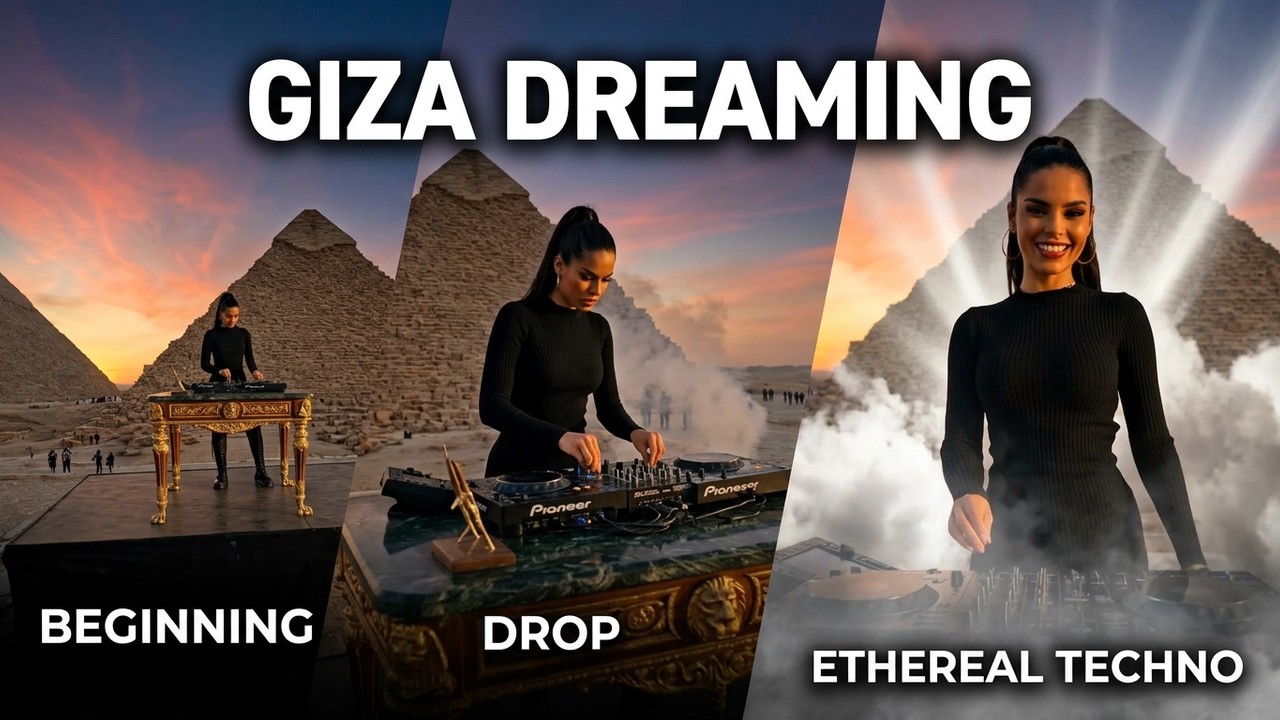 Ethereal Techno Meets Timeless Monuments | Giza Dreaming