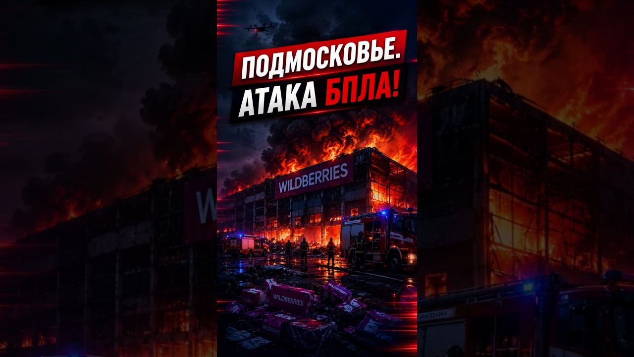 📍Подмосковье в огне! Масштабный пожар в Wildberries 